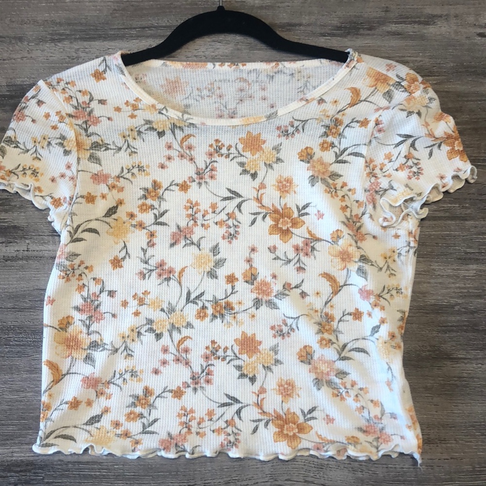American Eagle Floral Crop Top